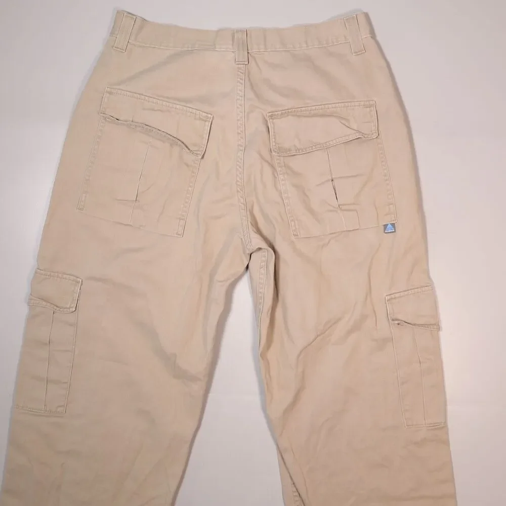 Vintage Levis Silvertab Cargo Pants Beige Khaki Baggy Y2K Mens 34x32